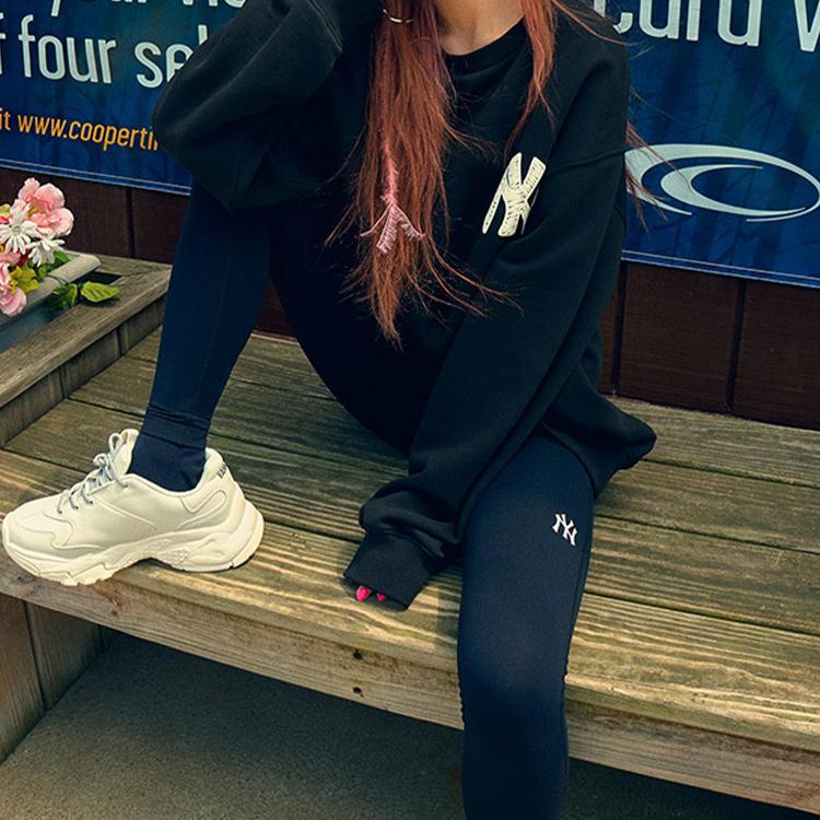 New MLB Leggings Women's Navy Blue 31LG01941-50N