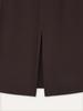 Obeleu Foldable Ribbed Dress Skirt - Brown