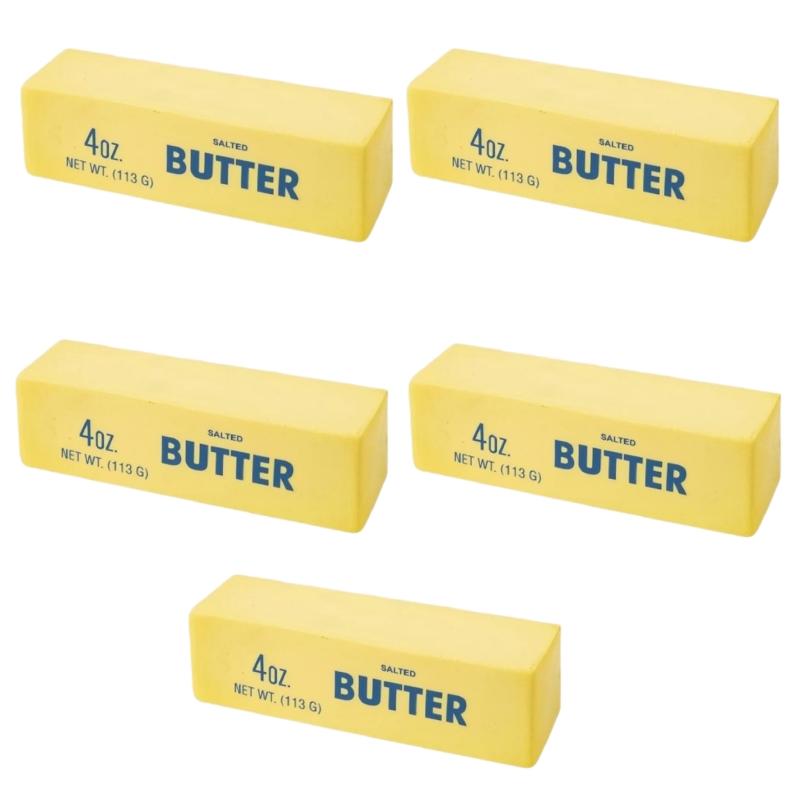 Yellow Soft Glue Butter Stick Decompression Toy Fidget Anti-stress Reliever Slow Rebound Interesting Decompression Prop