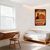 Vintage Halloween Haunted House Metal Sign - Welcome! Black Cat & Orange Pumpkin On Wooden Crate Tin Sign for Bar Pub Home Wall