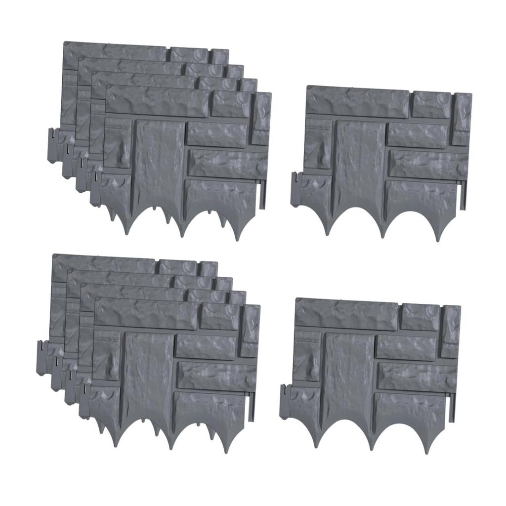 10x Garden Fence Flower Bed Fencing Simple Installation Landscape Edging Border for Patio