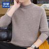 ROMON Men's 100% Pure Wool Half-Turtleneck Pullover Sweater