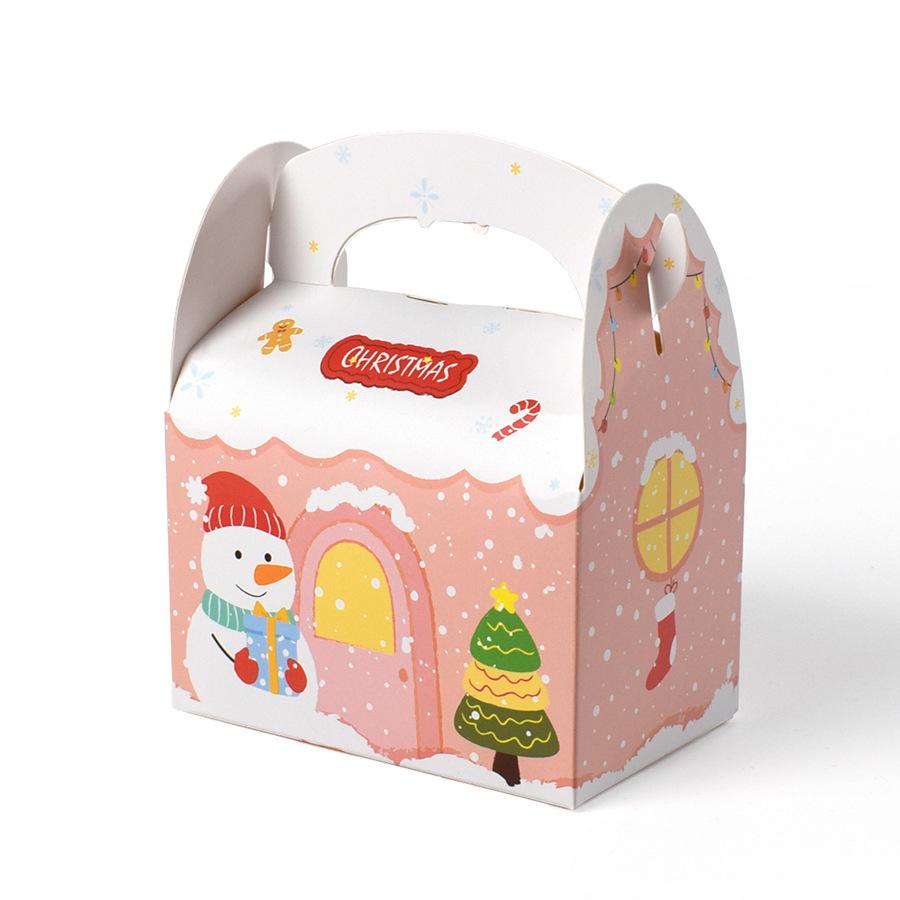 

6/12pcs Christmas Gift Box Candy Cookie boxes Gift Packaging supplies Merry Christmas Party Decoration Navidad New Year 2025 6pcs&13x11x7cm
