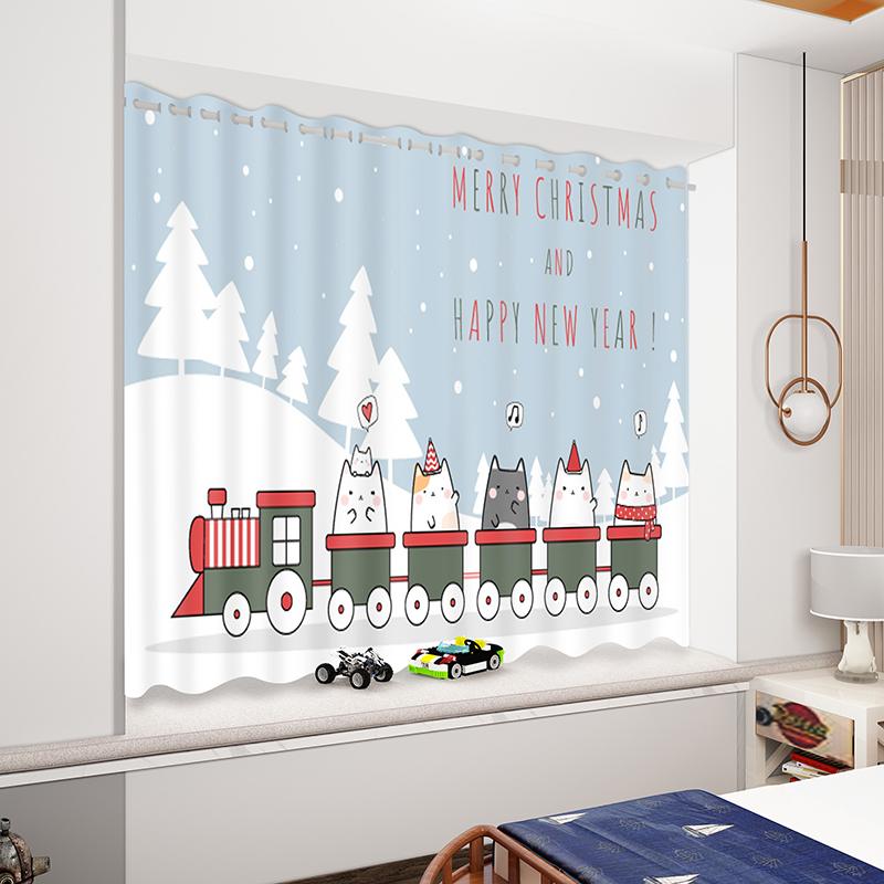 2 Panels/Set Funny Cartoon Animal Zoon Dinosaur Window Treatment Jacquard Curtains For Living Room Bedroom Kitchen Home Decor