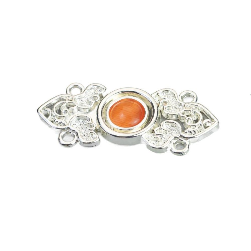 10PCS Chinese Style Metal Buttons Delicate Retractable Button Hanfu Decorative Buckle Reduce Waist