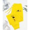 Dog Red Heart Electrocardiogram Printing Printed Woman Pant Street Soft  Sweatpants Sport Fashion Trousers Autumn Pants