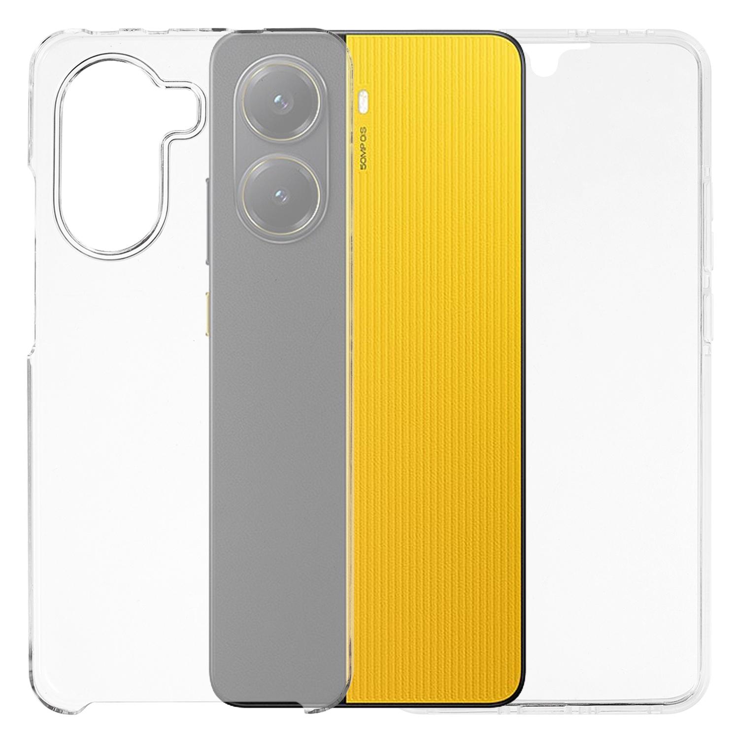

For Xiaomi Poco X7 Pro 5G/Redmi Turbo 4 5G Case TPU Frame Clear Acrylic Back Phone Cover with PET Film Type A