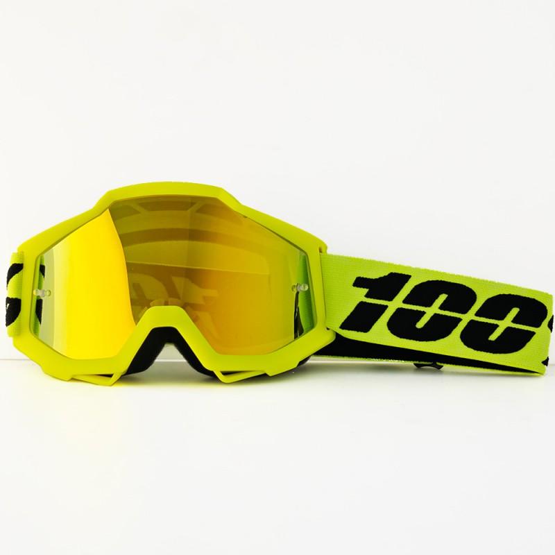 Motorrad Fahrbrille Winddicht Sportbrille Vollrahmen PC-Linse Austauschbar Unisex Fahrradbrille