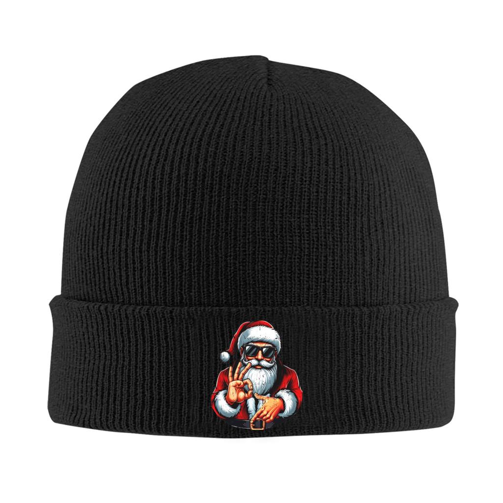 Funny Six Seven 6 7 Meme Santa Christmas Knitted Hat Beanie Hats Kpop Head Wrap Men Women Bonnet Hats Spring Cool Caps Gift Idea