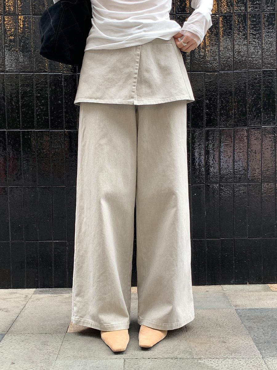 Weisong Women s Korean Style High Waist Wide Leg Casual Pants for Spring Medium