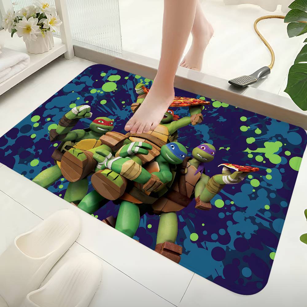 Anime N-Ninja Turtles Door Mat Washable Non-Slip Living Room Sofa Chairs Area Mat Kitchen Doormat Area Rug
