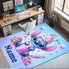 Custom Name Stitch Printed Carpet,Rug for Office Chair Living Room Bedroom Kitchen Room Decor Gifts.