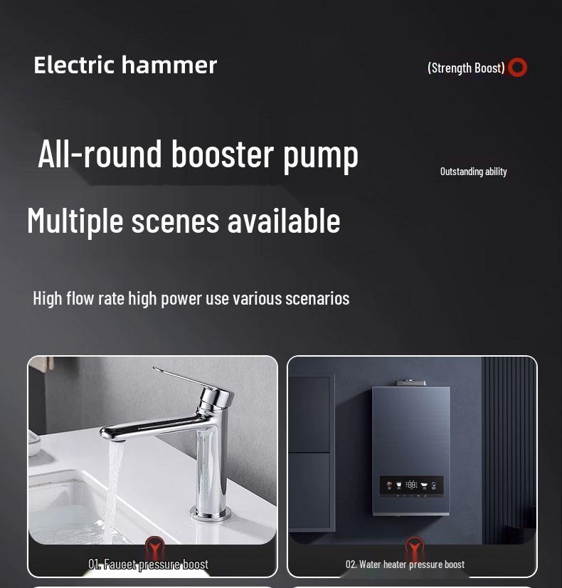 Silent Automatic Booster Pump for Small Household Solar Water Heaters