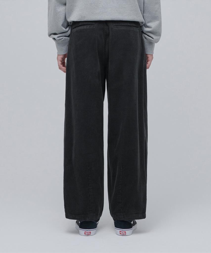 MUSINSA STANDARD Corduroy Wide Balloon Pants [Dark Gray]