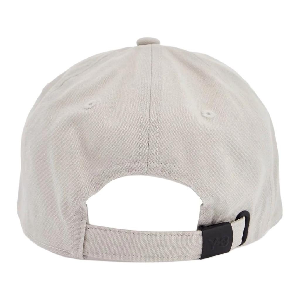 Y-3 Logo Detail Cotton Baseball Cap Men Caps White JP1144