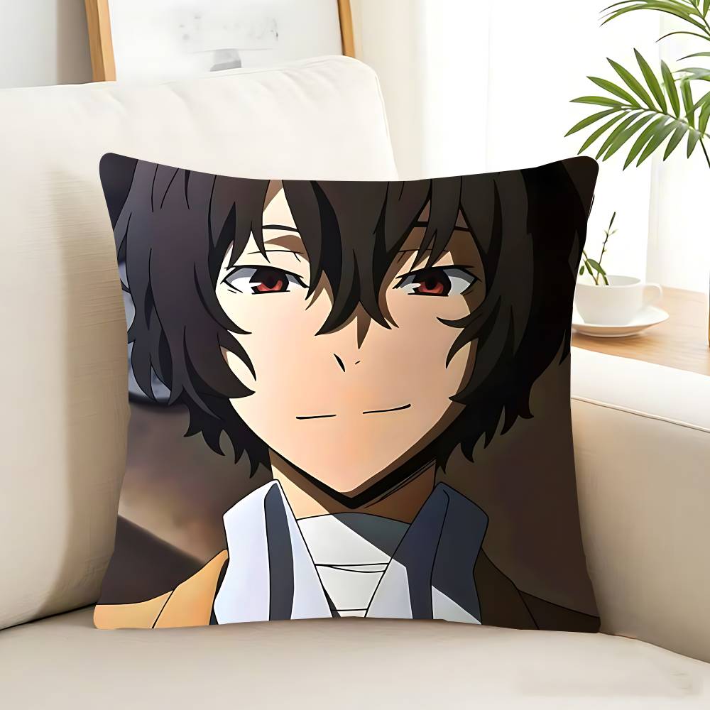 Bungo Stray Dogs Dazai Chuuya Anime Pillow Case Removable Washable Cushion Cover – All-Season Soft Linen