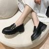 Fashion Shoes Women Loafers Genuine Leather Spring Big Size British Style School Girl Shoes Color Matching Fashion Oxford Shoes Women