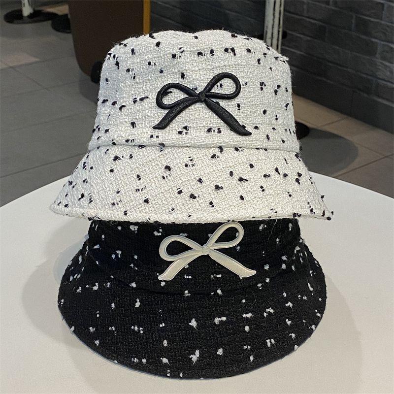 Printemps et Automne Nouveau Chapeau Bassin Femme Nœud Chapeau Bob Décontracté Chapeau Pare-soleil d'Extérieur