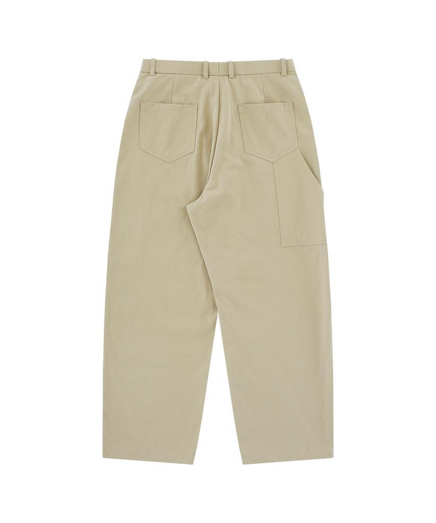 Honguseong Patched Workwear Trousers_Beige