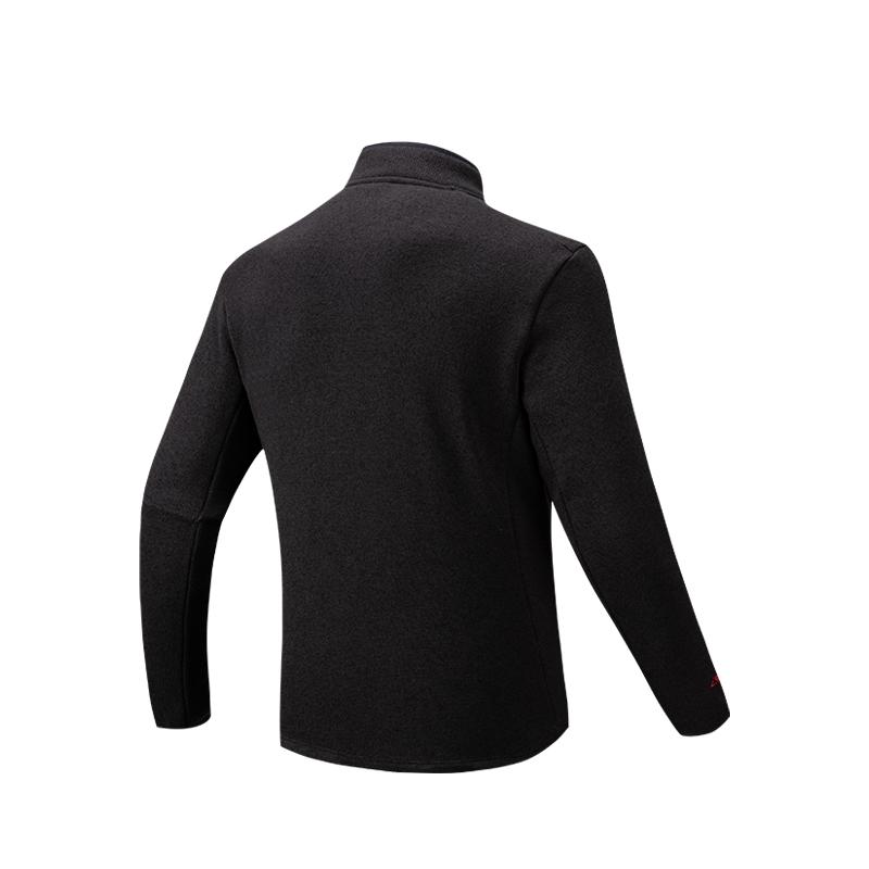 Anta Winter Polartec Fleece Knitted Cotton Jacket Unisex Jacket Basic-Black Double-Dyed-Flower-Gray 152546708-2