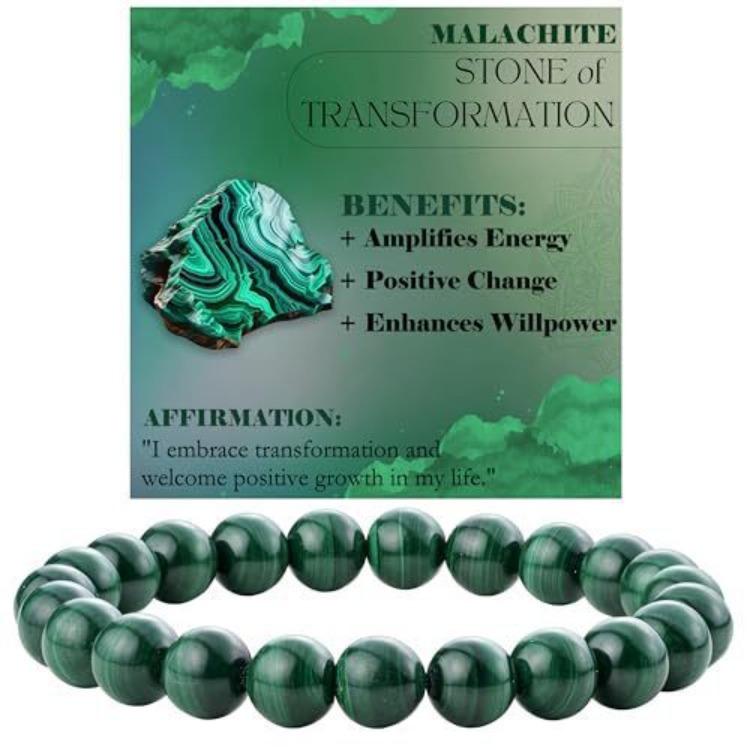 Regali Festivi Bracciale con Perle di Apatite Blu Pietra Naturale Gioielli alla Moda Rilassanti Per Uomo e Donna Accessorio Semplice Versatile per l'Uso Quotidiano