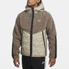 Nike Men's Sportswear Heritage Hooded Fleece Full-Zip Jacket Olive Grey Mystic Stone Black CU4447-040