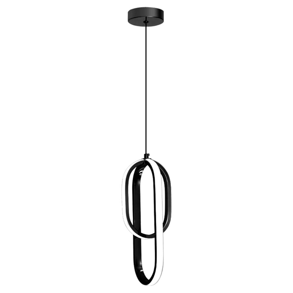 

Современный потолочный светодиодный светильник Светодиодный подвесной светильник Люстра для спальни Атмосферная лампа для гостиной Теплый белый Домашний декор чёрный