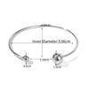 Hypoallergenic Geometric Shape Open Bracelet Stylish Hand Ornament  Women