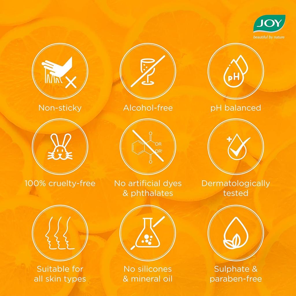 JOY Alcohol Free Vitamin C Face Toner 150ml Pack for Glowing Hydrated Skin with Hyaluronic Acid