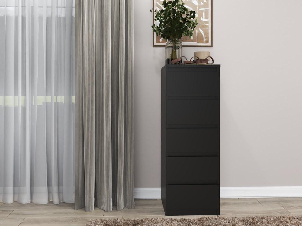 Malwa Chest of Drawers W5 BLACK