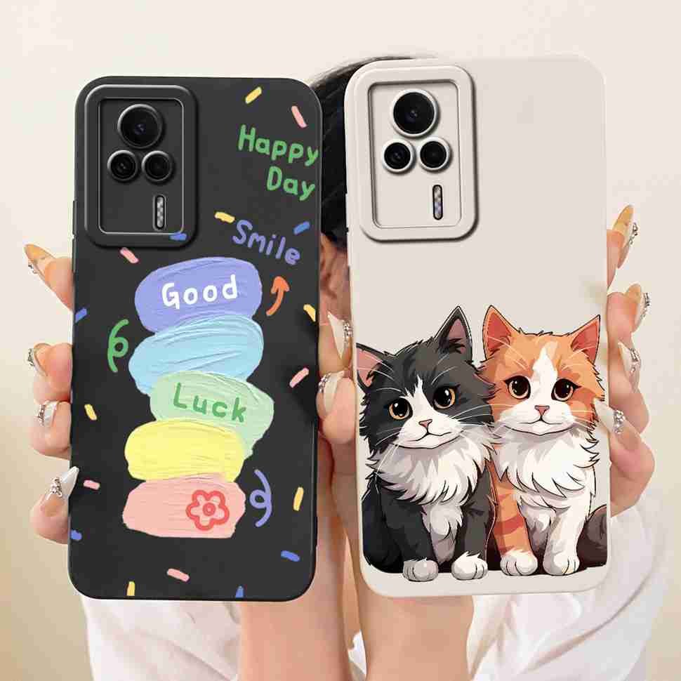 For Redmi K60E 5G 22122RK93C Case Lovely Cartoon Design Silicone Back Cover For Redmi K60e K60E 5G 6.67" Phone Cases Shockproof
