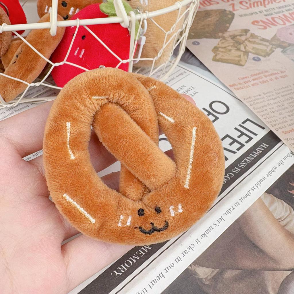Plush Potato Croissant Keychain Charm & Wedding Toss Toy