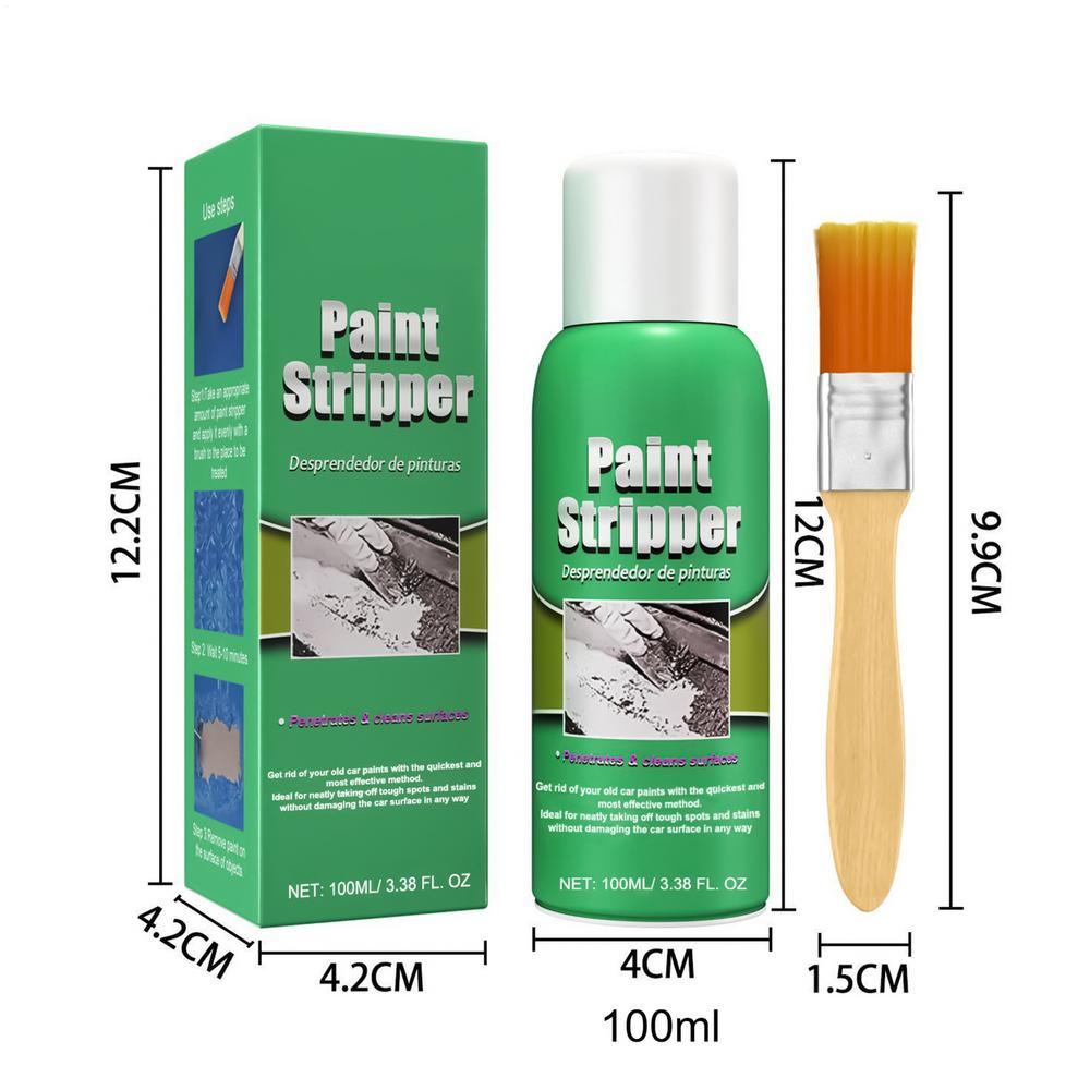 

Car Paint Remover Metal Surface Paint Stripper High Efficiency For Auto Wall Marine Paint Graffiti Correction With Brush 100ml
