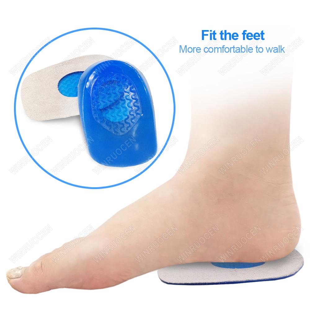 New Silicone Gel Orthopedic Insoles Back Pad Heel Cup for Calcaneal Pain Health Feet Care Support Spur Feet Cushion Pads Unisex