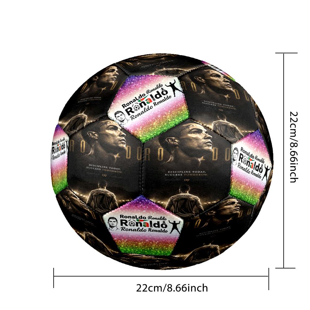Ronaldo's: Legendary No. Soccer Ball Size 5 Football Machine-Stitched Indoor/Outdoor Universal Football for Football Accessories