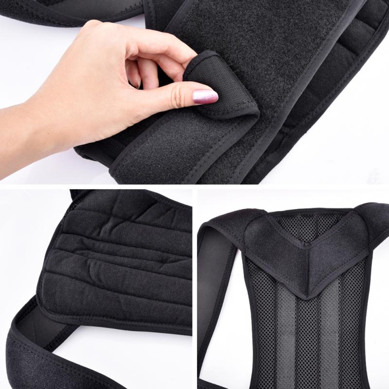 Adjustable Adult Corset Back Posture Correction Therapy Shoulder Lumbar Brace Spine Support Belt