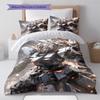 Gundam Dynamic Action Pose Bedding Set Anime Duvet Cover Polyester Soft Comforter Set -QJY