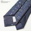 [Disney] Winnie the Pooh Calligraphy Pattern Tie D50026 Navy