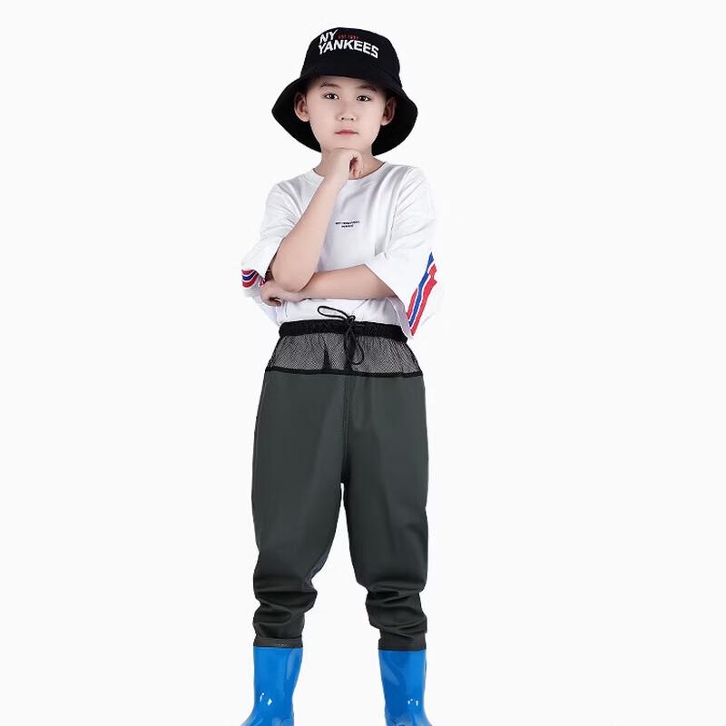 Yudoduo Kids' Waterproof Fishing Waders with Boots