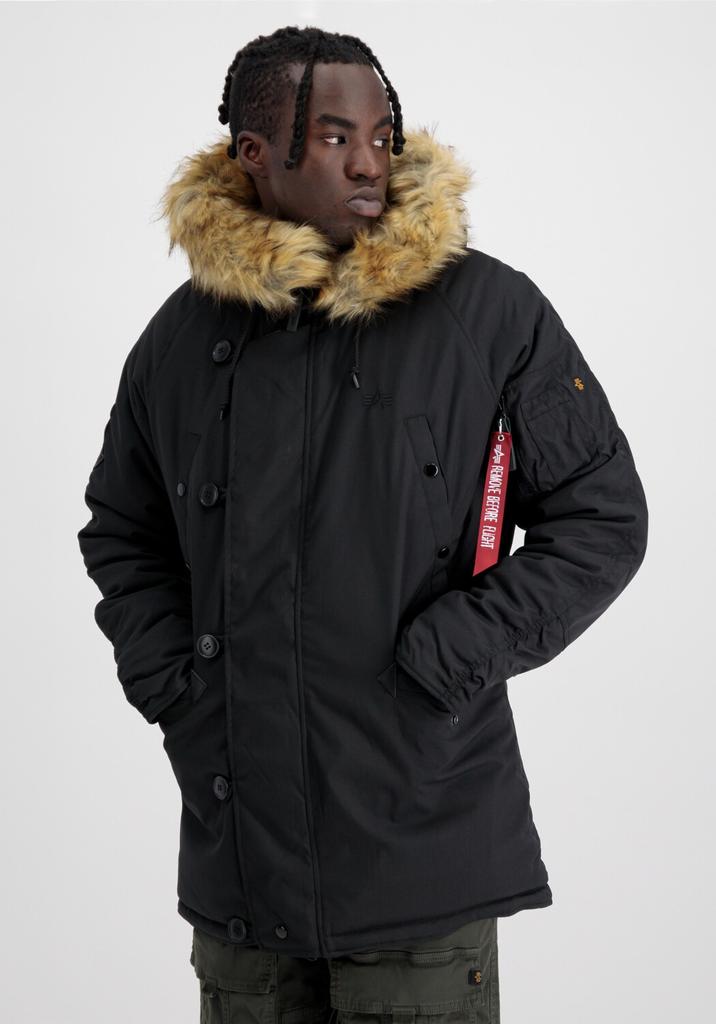 Зимняя куртка Alpha Industries N3B Fliegerparka (100106) schwarz (100106-03)