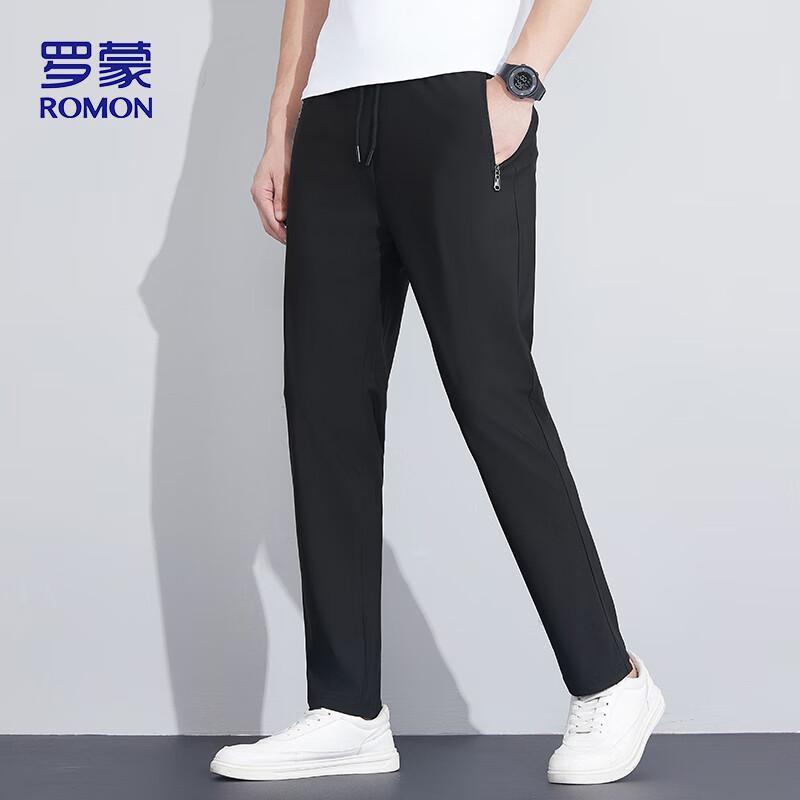 ROMON Men's Ice Silk Casual Long Pants KZ0206