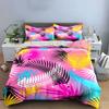 Tropical Pattern Three-Piece Set Exquisite Three-Piece Bedding Set Gift For Kids And Adults