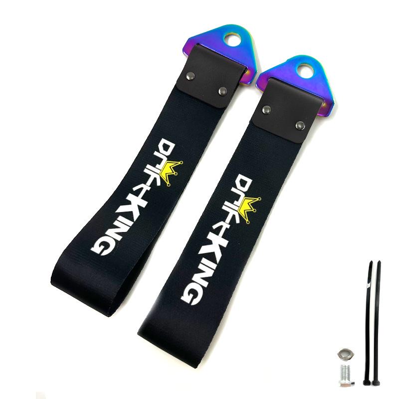 JDM Culture Colorful Metal Buckle Tow Strap - Car Modification Decoration