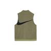 Nike Fleece Winter Vest With Embroidered Logo, Stand-Up Collar Men Tops Green DQ4899-222
