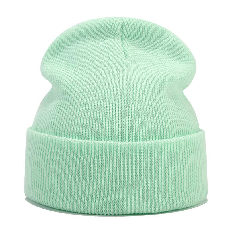 Strickmützen, Damenhüte, Einfarbige Hüte, Herbst- und Winterhüte, Glatt gestrickte Mützen, Bommelmützen, Herrenhüte, Outdoor-Hüte, Kalte Hüte, Warme Hüte