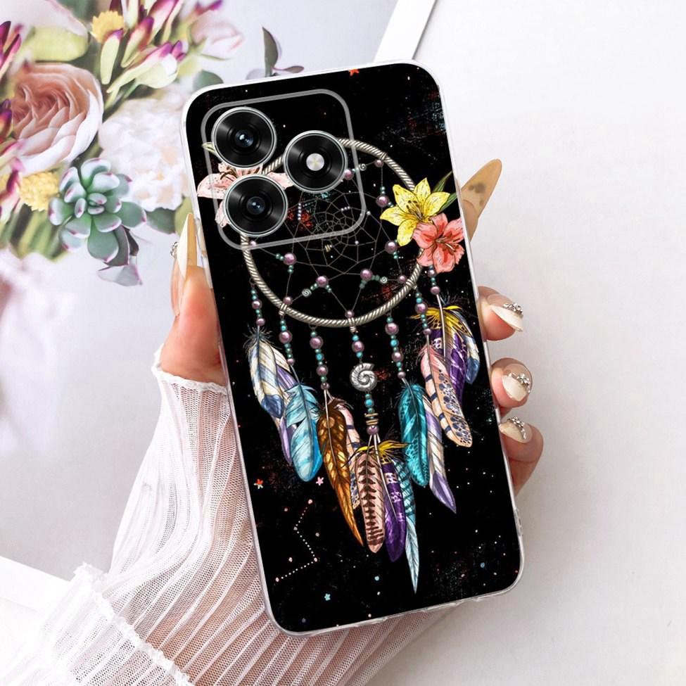 Etui na Honor X5C Plus Pokrowiec Przezroczysty Luksusowy Uroczy Kot Moda Motyl Fajny Malowany Obudowa Na Honor X5cPlus