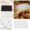 15-Cavity Walnut Shape Silicone Mold Food Grade Flexible Mousse Cake Mold for Baking Resin Craft Making Tool