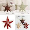 Christmas Tree Star Decor With Plastic Material For Holiday Scene Display And Window Decoration