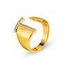26 English Alphabet Adjustable Women's Fashion Rings