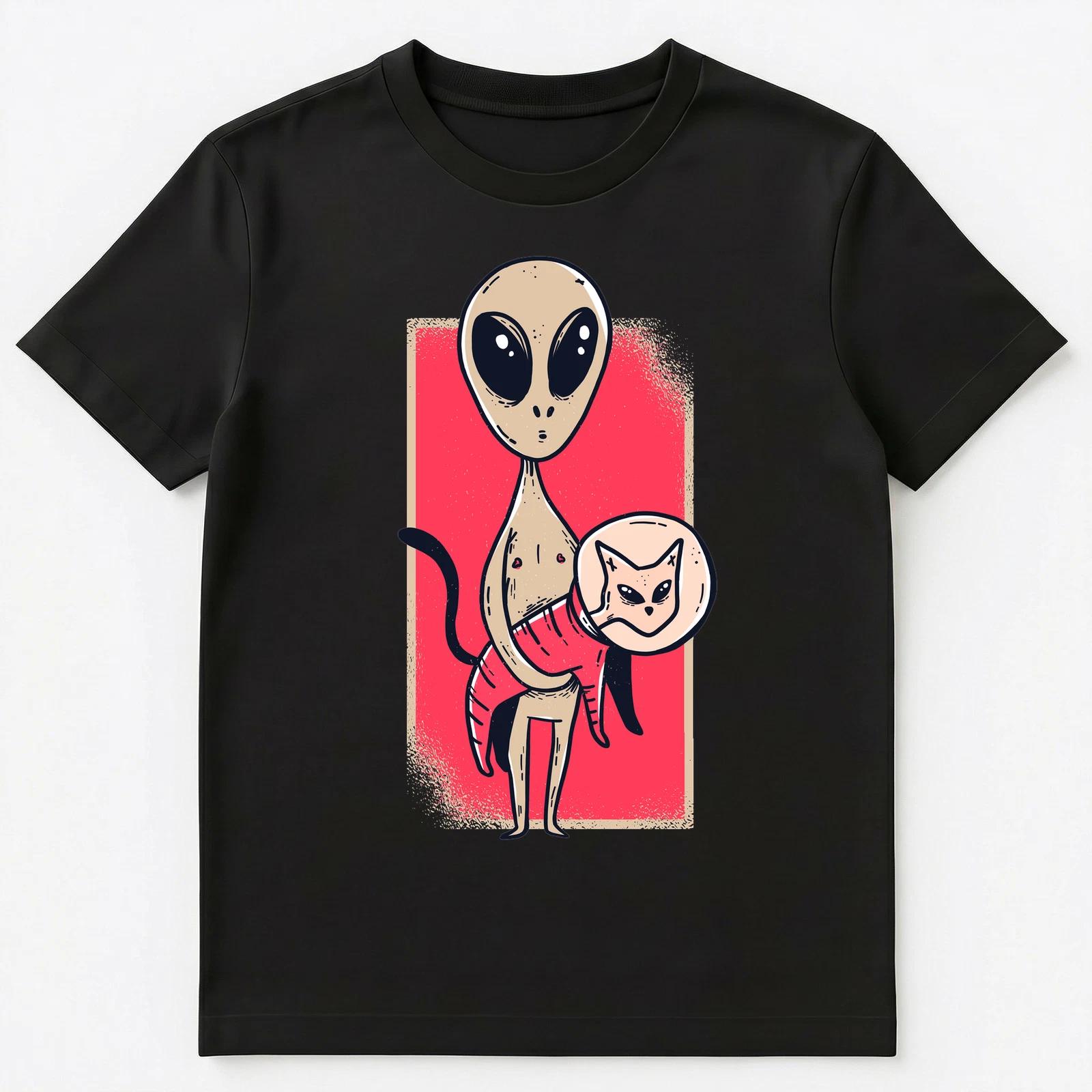 

Cute Foreigner Holding A House Cat Unisex T-Shirt S